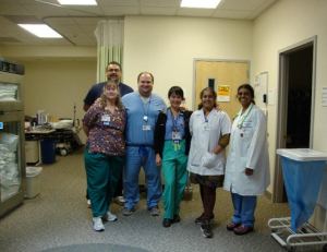 Dr. Patel with doctors at Kaiser Permanente